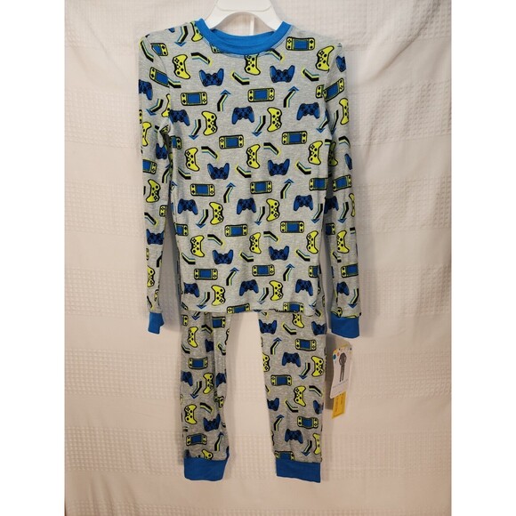 Saint Eve Pajama Set Boys SZ 12 Long Sleeve Video Game Lightweight Graphic Print - Picture 1 of 6